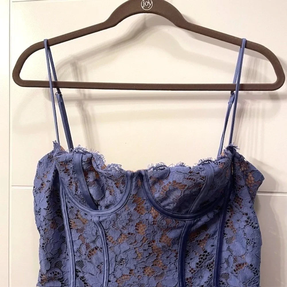 NWT House of CB Lala Lavender Lace Mini Dress Party Cocktail Large+ (XL) - Picture 4 of 16